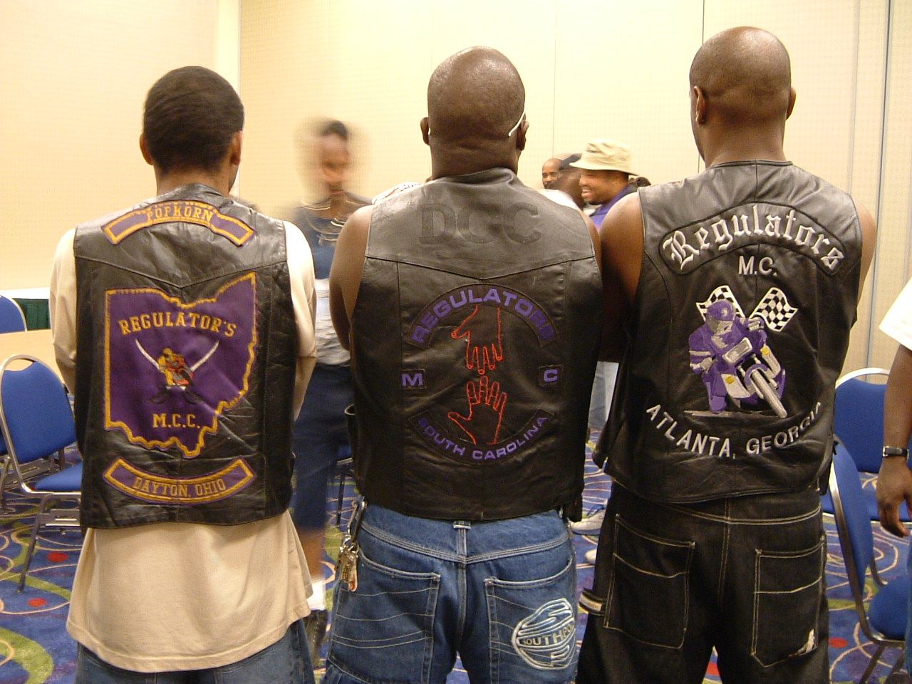 Regulators MC bikes lined up