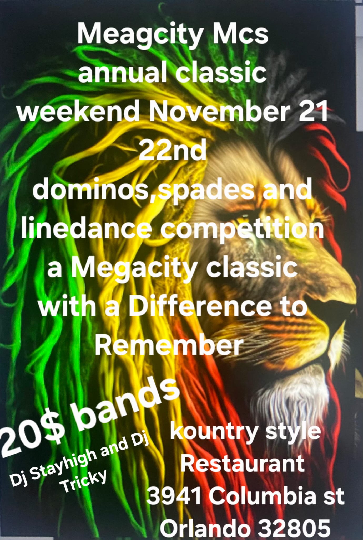 Megacity MCs Annual Classic Weekend flyer